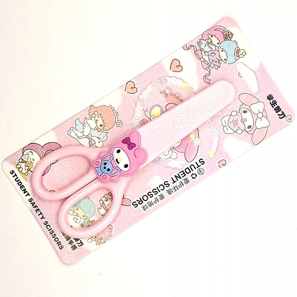 Bez Marki Sanrio My Melody Kuromi vaikiškos žirklės su dangteliu