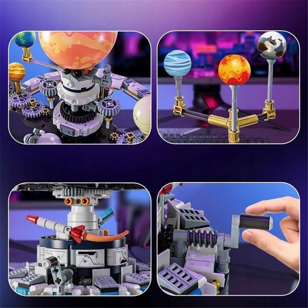Bez Marki SAULĖS SISTEMOS BLOKAI, KONSTATUOTI MINI PLANETARIO SAULES MODELYJE