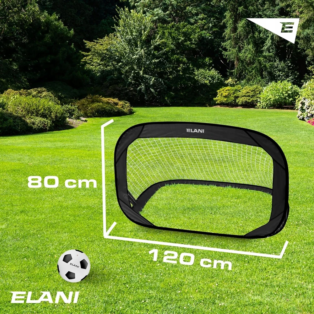 Bez Marki Savaireguliuojantys futbolo vartai Pop-up, 2 vienetų rinkinys — vaikiški vartai, futbolo įranga, treniruočių priemonės, sodo vartai, mini aikštelė, dovana berniukui, sporto žaislai