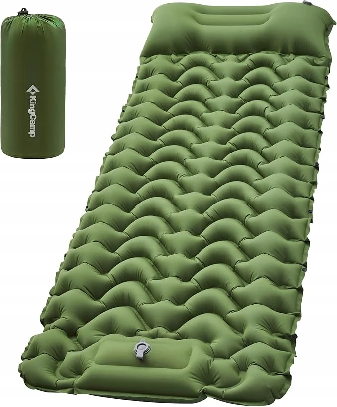 Bez Marki Savipūtis stovyklavimo čiužinys 200x70cm, ergonomiškas, žalias