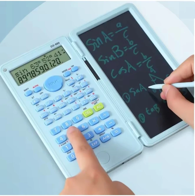 Bez Marki „Scientific Calculator 240“ veikia su 6 colių violetinės spalvos nešiojamuoju kompiuteriu