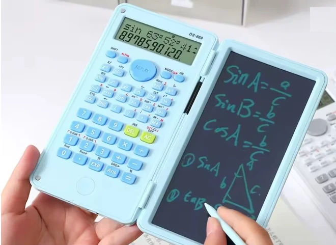 Bez Marki „Scientific Calculator 240“ veikia su 6 colių violetinės spalvos nešiojamuoju kompiuteriu