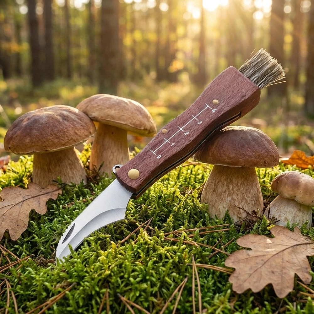 Bez Marki SCYZORYK NÓŻ NA GRZYBY DO GRZYBÓW sulankstomas MIOTEŁKA MIARKA KARABIŃCZYK 17CM