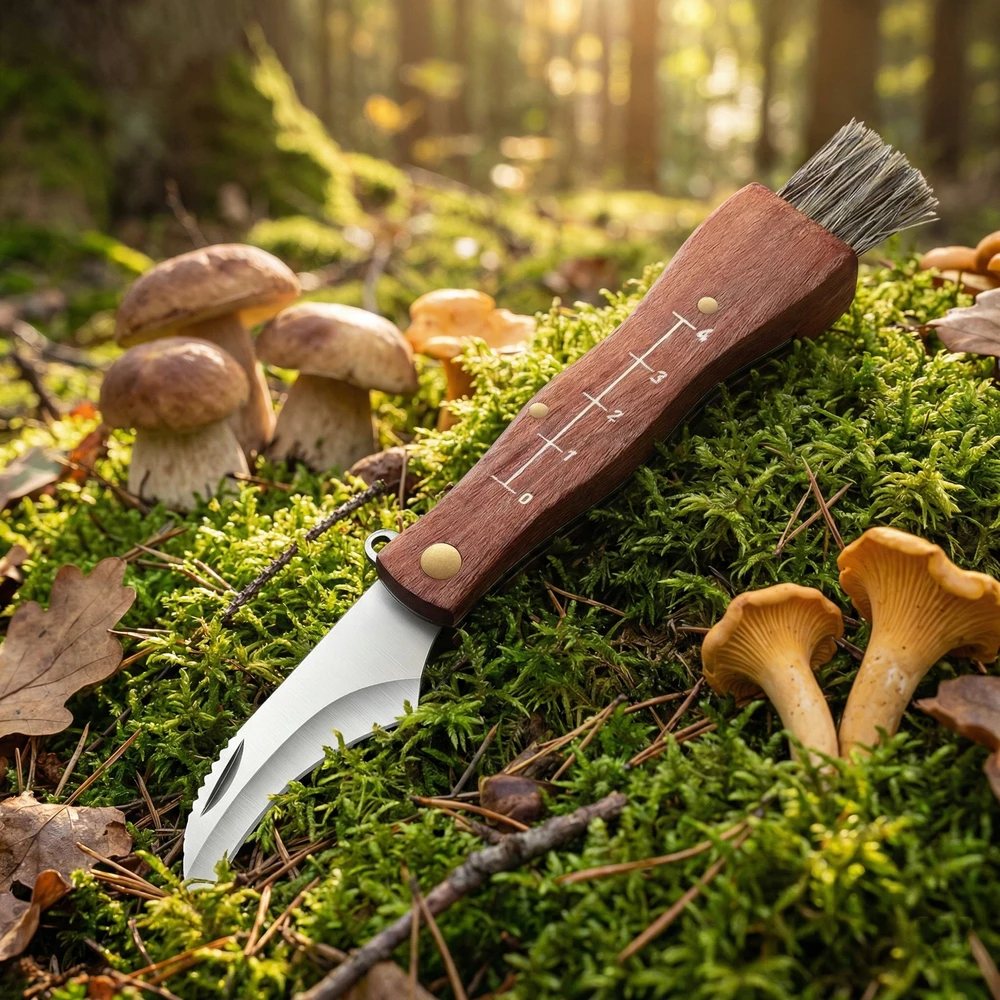 Bez Marki SCYZORYK NÓŻ NA GRZYBY DO GRZYBÓW sulankstomas MIOTEŁKA MIARKA KARABIŃCZYK 17CM