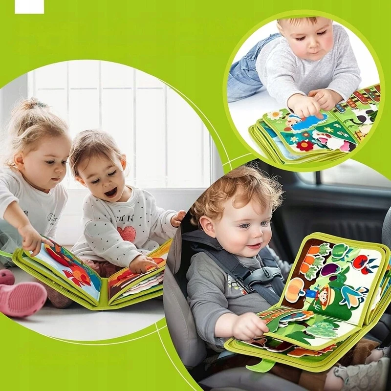 Bez Marki Sensoriaus knygelė vaikams – edukacinė lenta
