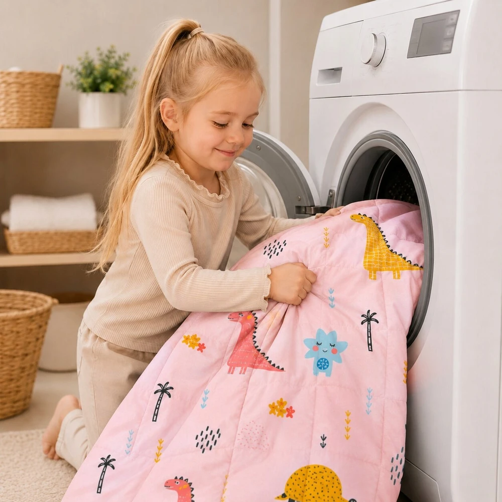 AM Tullo Bez Marki Sensoryczna kołdra obciążeniowa 3kg Różowa 100 cm x 150 cm TULLO