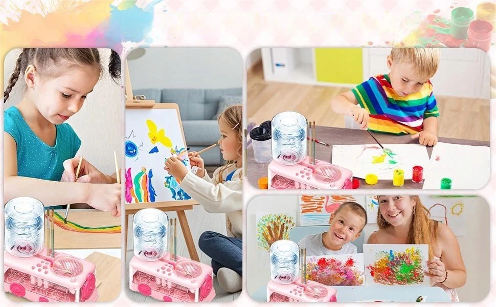 Bez Marki Šepetėlio skalavimo puodelis su vandens cirkuliacija, 400ml, ABS dovanų organizatorius
