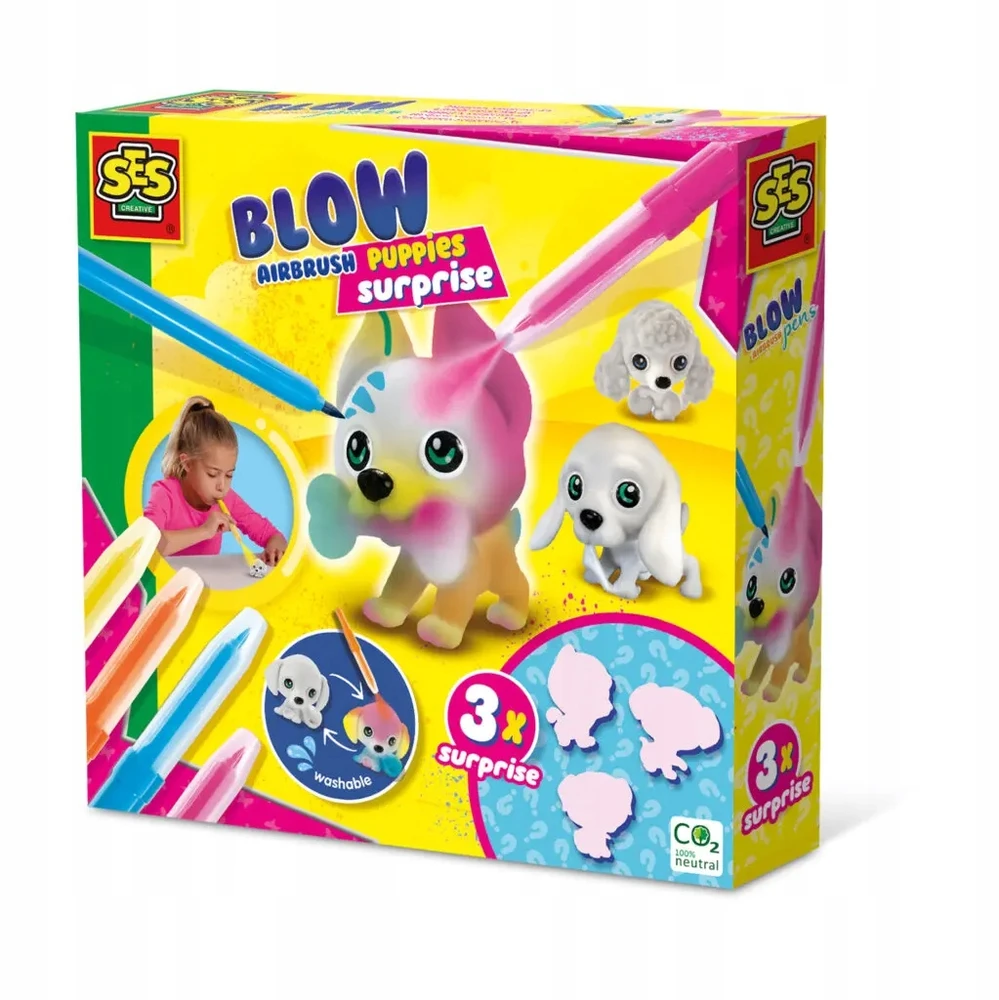 Bez Marki Ses_Creative Kūrybos rinkinys SES Creative Airbrush Puppies 14333