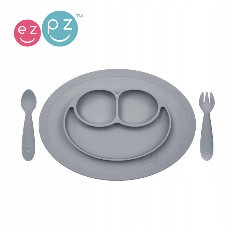 Bez Marki Silikoninis maitinimo rinkinys Ezpz, pilkas, 12mėn+