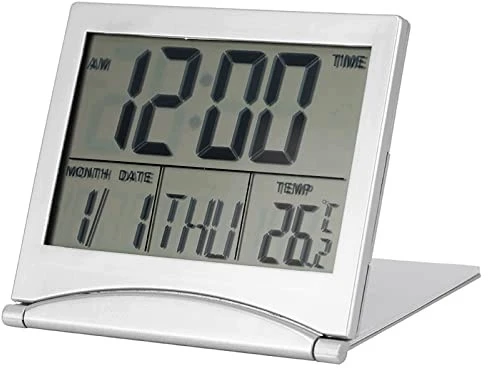 Bez Marki Skaitmeninis žadintuvas LCD sulankstomas Z FUNKCJĄ URODZIN DRZEMKA DLA PODRÓŻY