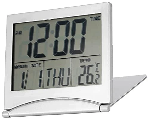 Bez Marki Skaitmeninis žadintuvas LCD sulankstomas Z FUNKCJĄ URODZIN DRZEMKA DLA PODRÓŻY