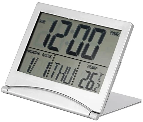 Bez Marki Skaitmeninis žadintuvas LCD sulankstomas Z FUNKCJĄ URODZIN DRZEMKA DLA PODRÓŻY