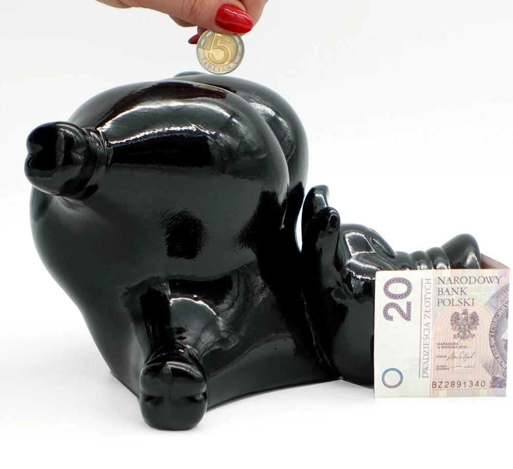 Bez Marki SKARBONKA CERAMICZNA Didelė ŚWINKA XXL DO ROZBICIA LAKIEROWANA SUPER PREZENT