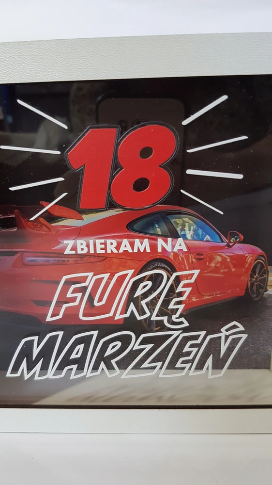 Bez Marki SKARBONKA DREWNIANA URODZINY PREZENT