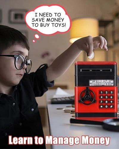 Bez Marki SKARBONKA ELEKTRONICZNA SEJF CYFROWE HASŁO DLA DZIECI BANKOMATY prezent