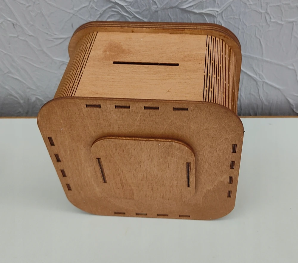Bez Marki Skarbonka kelionės zbieram na wakacje palmy 15x15cm prezent przezroczysta