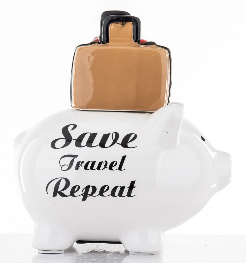 Bez Marki Skarbonka keramikinė ŚWINKA travel