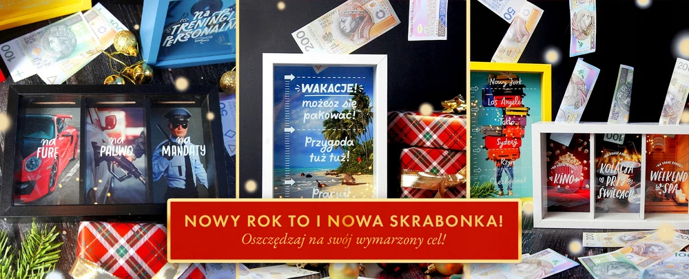 Bez Marki SKARBONKA NA PREZENT JESTEŚ BOGACZEM PIENIĄDZE GOTÓWKĘ