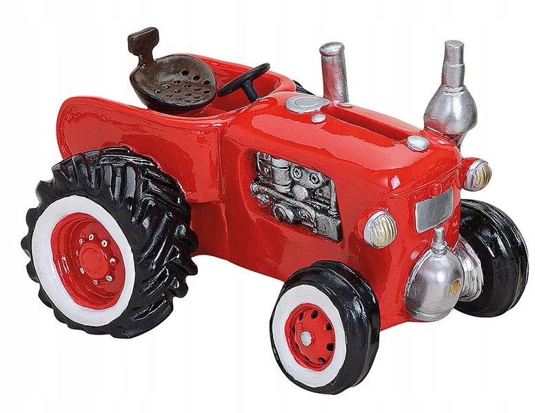 Bez Marki Skarbonka raudona traktor