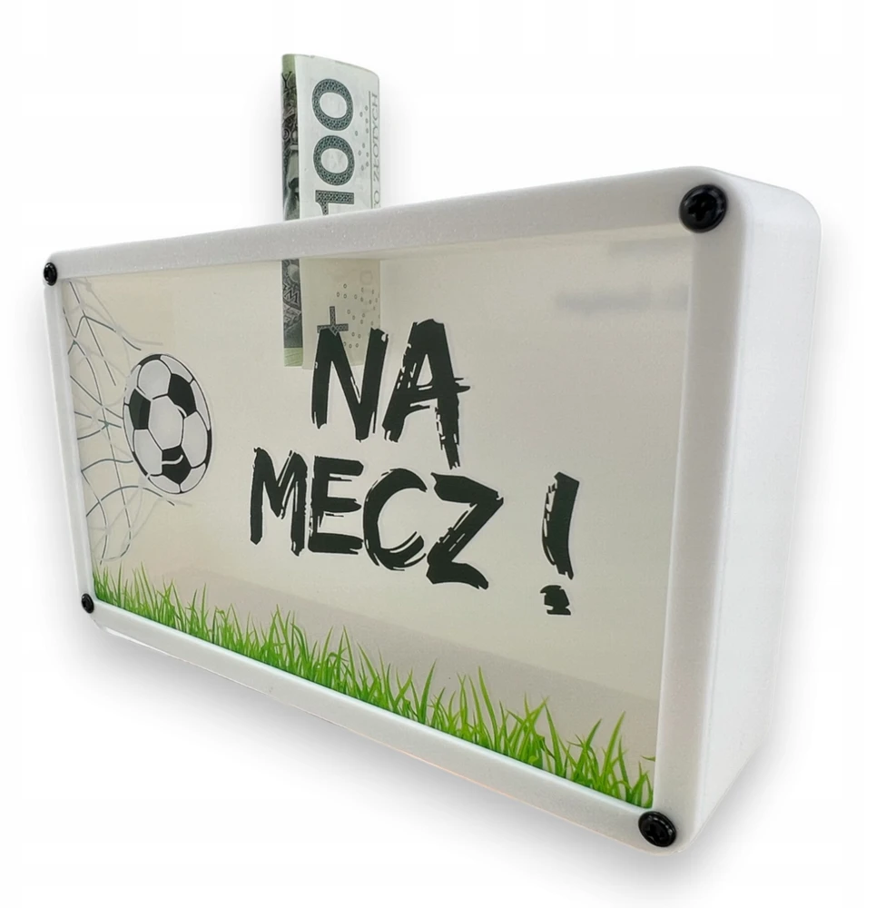 Bez Marki Skarbonka su grafiką, duża NA MECZ PIŁKA NOŻNA prezent urodziny