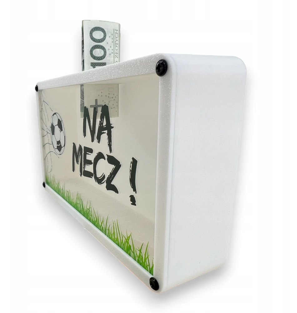 Bez Marki Skarbonka su grafiką, duża NA MECZ PIŁKA NOŻNA prezent urodziny