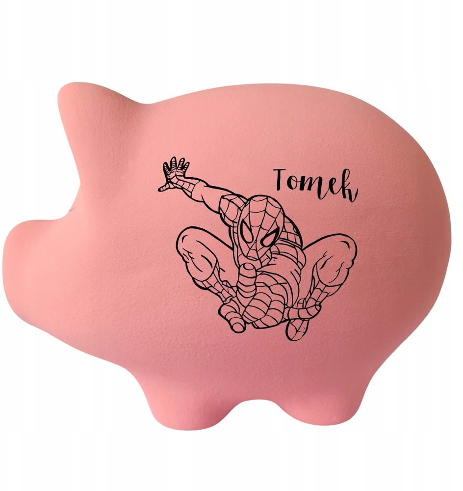 Bez Marki Skarbonka su imieniem PERSONALIZOWANA vaikams Z NAPISEM do rozbicia Didelė