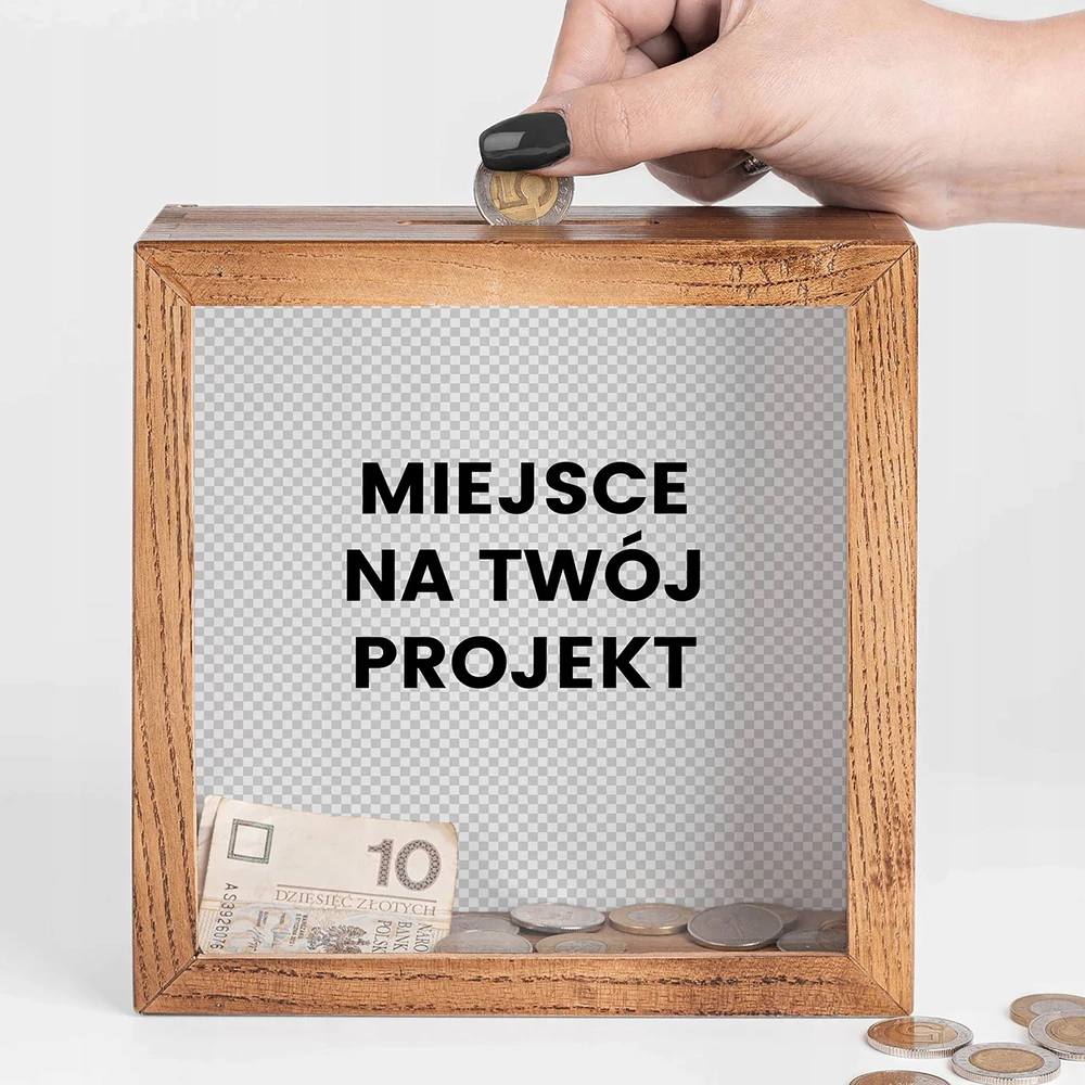 Bez Marki Skarbonka su Własnym Projektem Tekst Twoje Zdjęcie Prezent Personalizowany