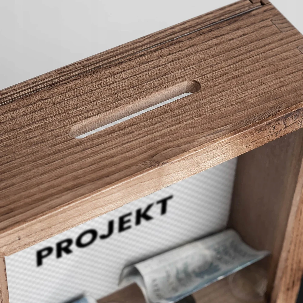 Bez Marki Skarbonka su Własnym Projektem Tekst Twoje Zdjęcie Prezent Personalizowany