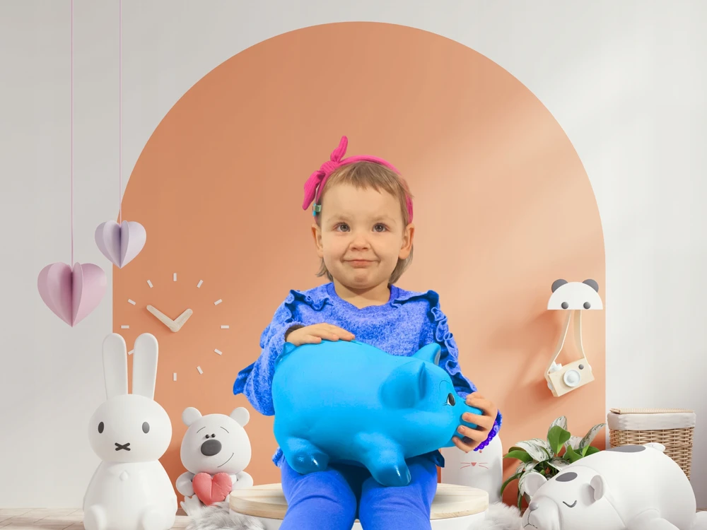 Bez Marki Skarbonka Z IMIENIEM personalizowana TWÓJ TEKST grafika Didelė pojemna XL