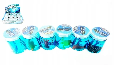 Bez Marki SLIME PASTE PASTE LIQUID PLASTICINE gel GLUTE SEA ANIMALS 12 vnt.