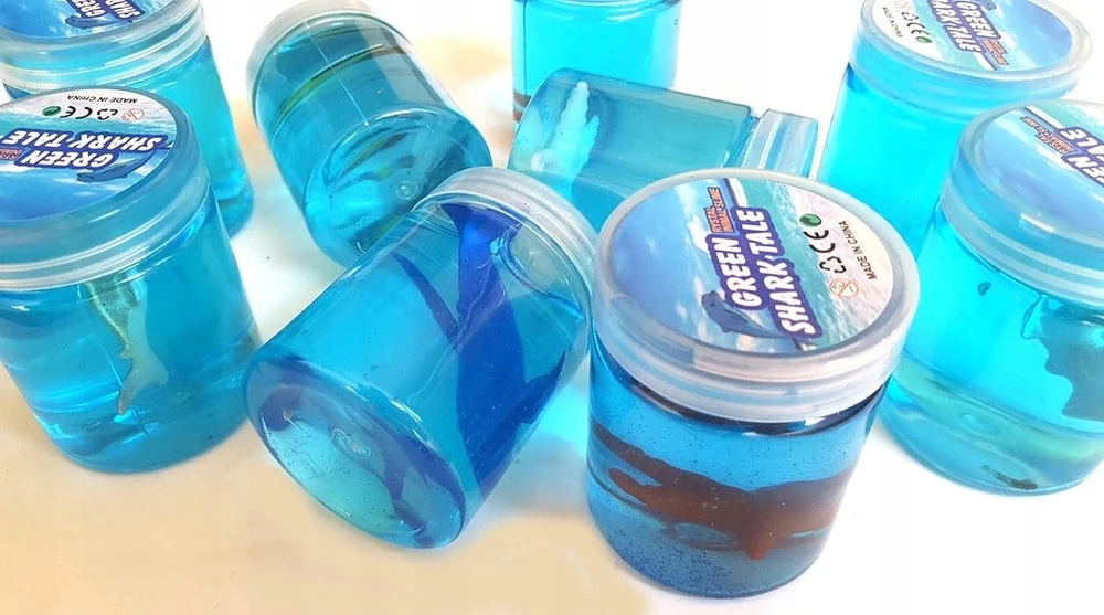 Bez Marki SLIME PASTE PASTE LIQUID PLASTICINE gel GLUTE SEA ANIMALS 12 vnt.