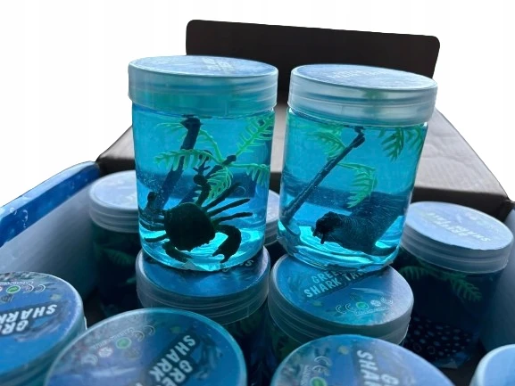 Bez Marki SLIME PASTE PASTE LIQUID PLASTICINE gel GLUTE SEA ANIMALS 12 vnt.