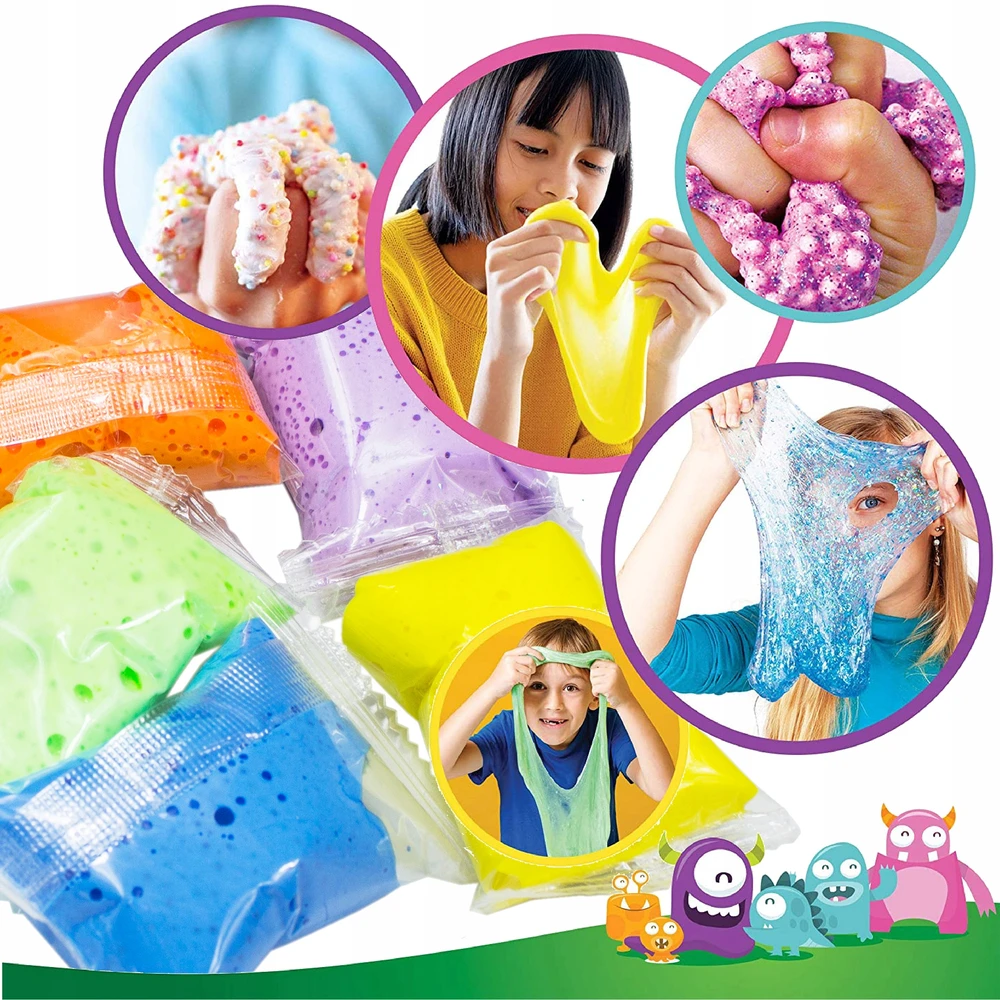 Bez Marki SLIME, SKIRTA, KAD GLUTY SKELBČIŲ DARK CREATIVE GLUTY RINKINYS XXL