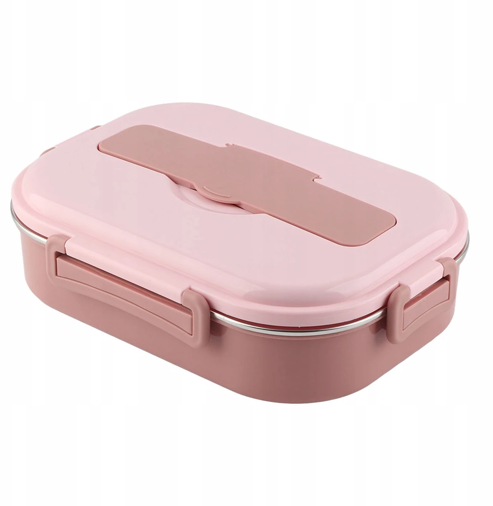 Bez Marki ŚNIADANIÓWKA LUNCHBOX POJEMNIK NA ŚNIADANIE Z PRZEGRÓDKAMI OBIAD DZIELONY