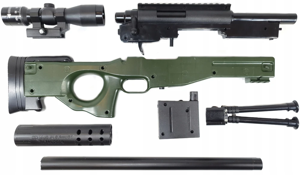 Bez Marki SNIPER RIFLE AWP BALL GUN Snaiperio šautuvas LASER SCOPE + BALLS