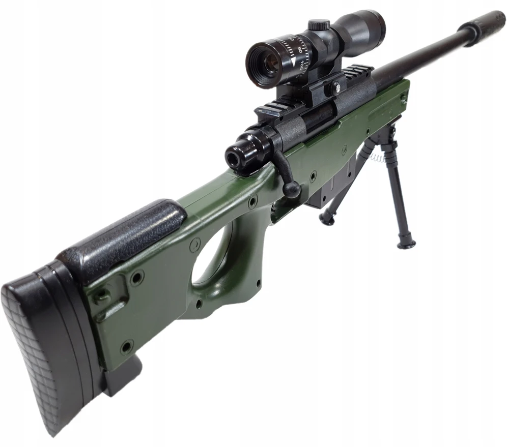 Bez Marki SNIPER RIFLE AWP BALL GUN Snaiperio šautuvas LASER SCOPE + BALLS