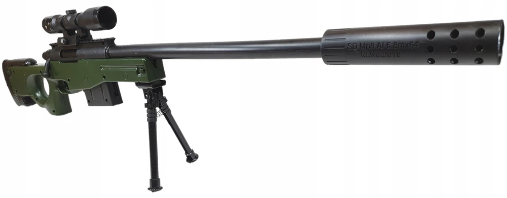 Bez Marki SNIPER RIFLE AWP BALL GUN Snaiperio šautuvas LASER SCOPE + BALLS