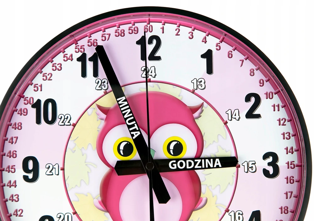 Bez Marki So28 Nauczyciel czasu Cichy zegar ścienny do nauki vaikams 28 cm