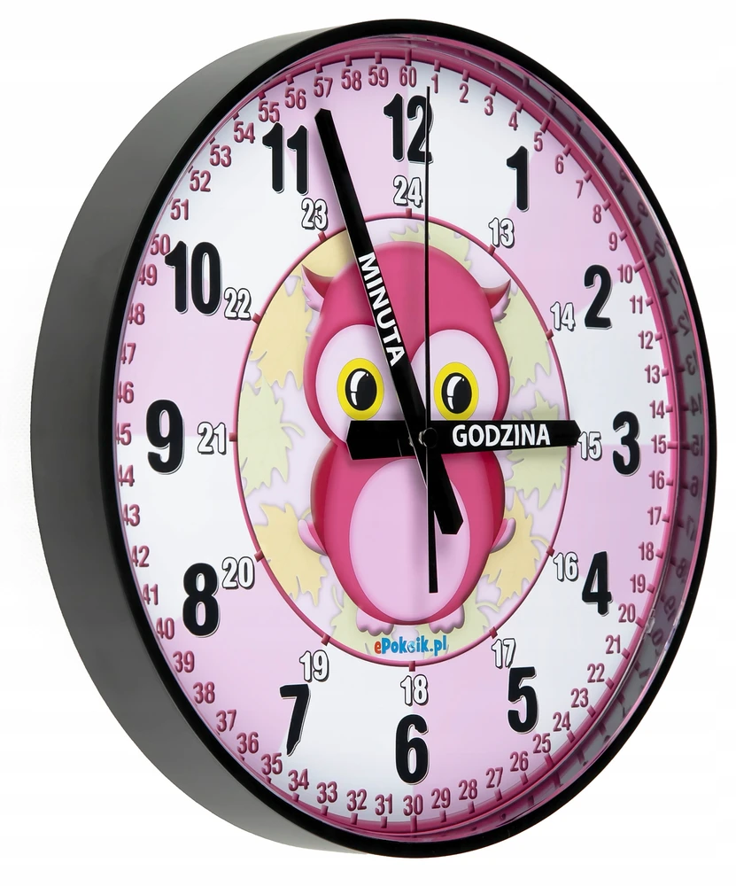 Bez Marki So28 Nauczyciel czasu Cichy zegar ścienny do nauki vaikams 28 cm