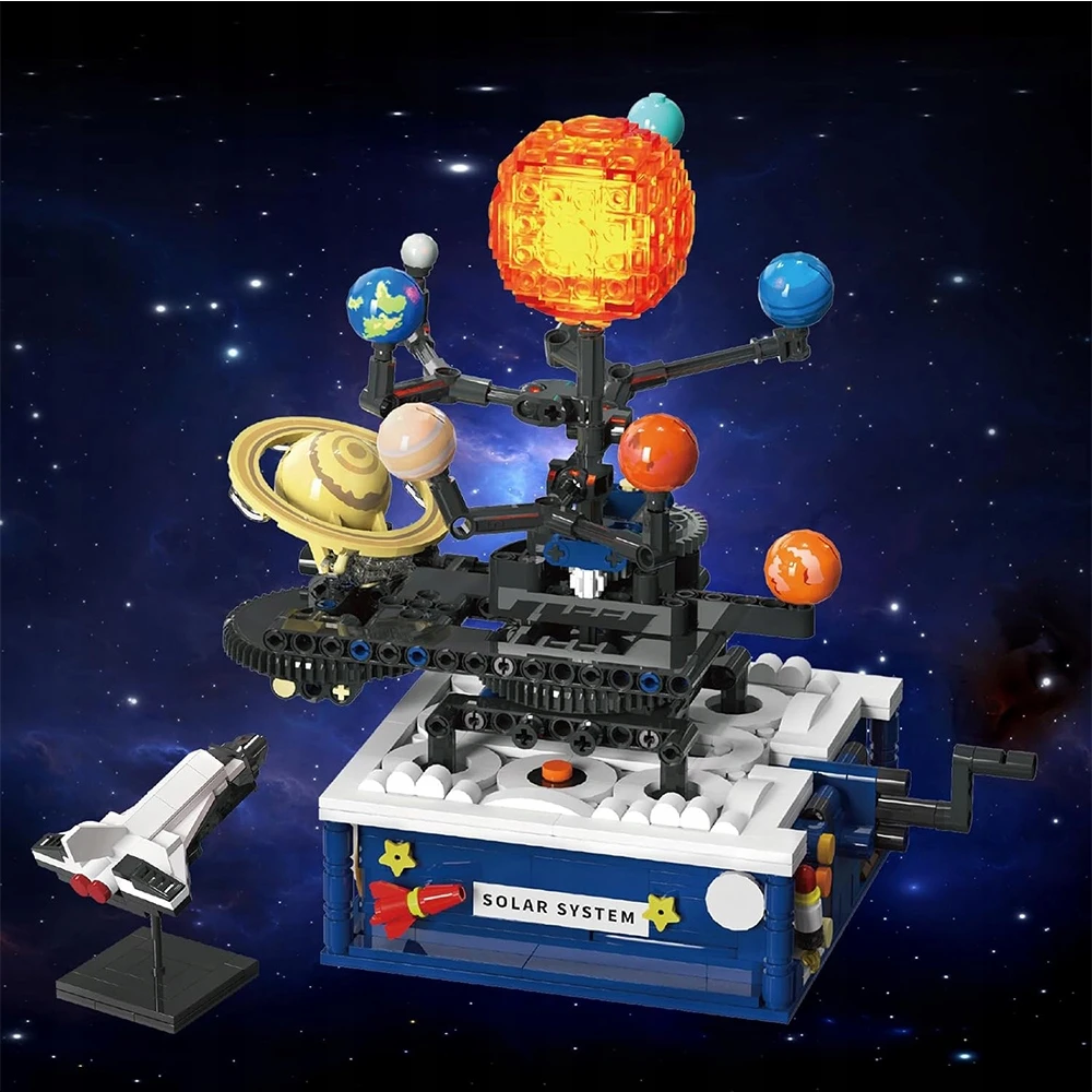 Bez Marki „SolarSystem“ BLOKUOJA ŽEMĖS SISTEMĄ MOKSLINIAI SMAGIAI SAULĖS SISTEMA PLANETINOS MOKSLAS