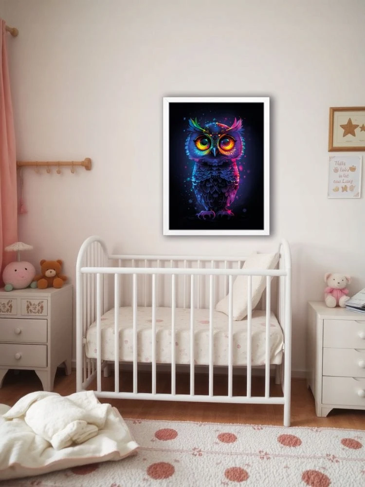 Bez Marki Sowa. Neonowi Przyjaciele - Podświetlany obraz led Lightvibes