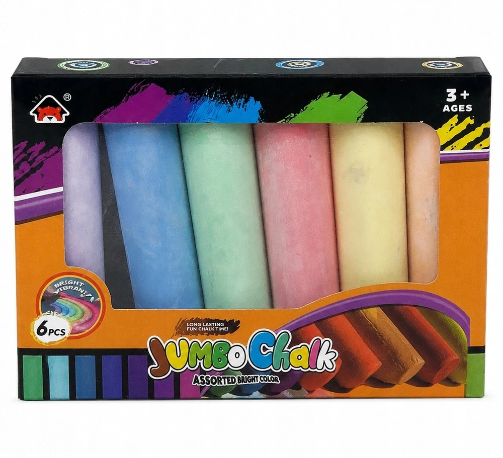 Bez Marki SPALVINGA JUMBO STOROJI KELIŲ KREIDA, 6 Vnt., PIŠYTI