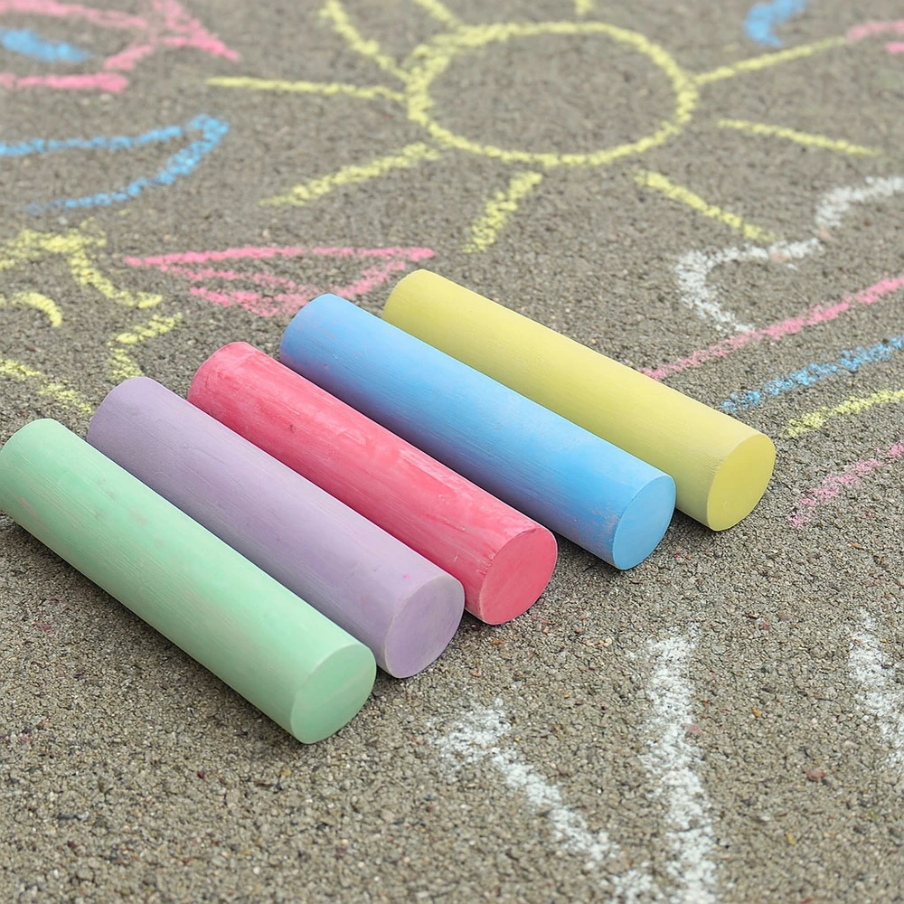 Bez Marki SPALVOTA KREIDA MOKYKLEI JUMBO 6 VIENETIŲ LENTA STORIS LENTAI