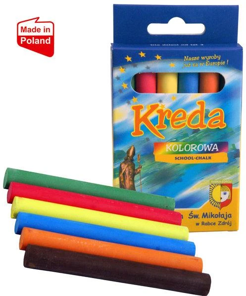 Bez Marki SPALVOTOS KREIDOS LENTOMS, MOKYKLINĖS KREIDOS BE DULKĖS
