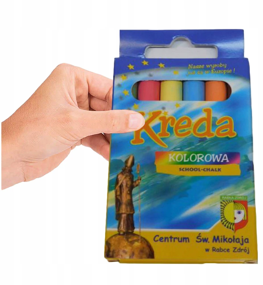 Bez Marki SPALVOTOS KREIDOS LENTOMS, MOKYKLINĖS KREIDOS BE DULKĖS