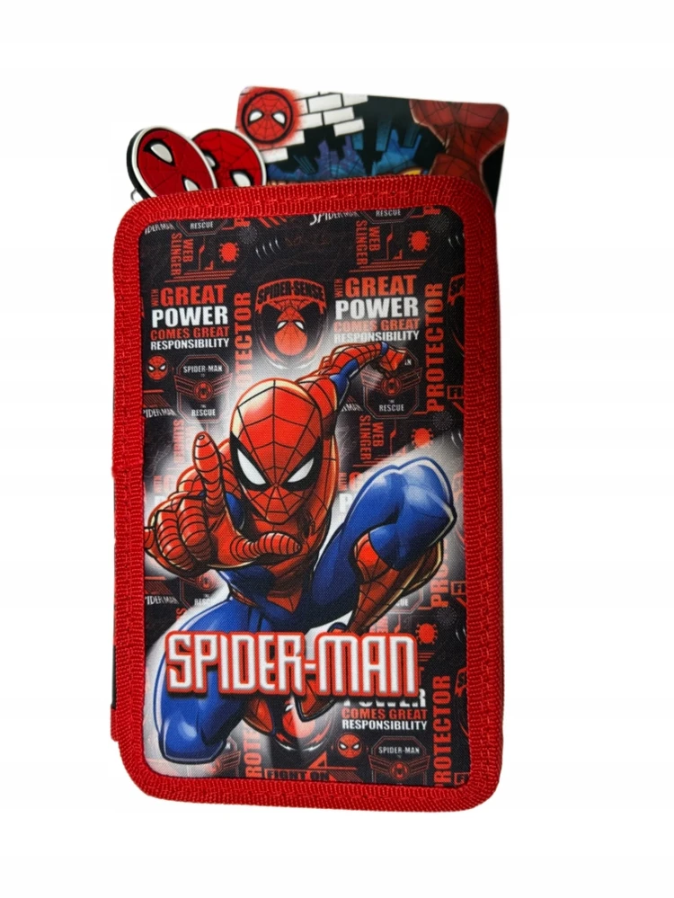 Bez Marki Spiderman 3 dalių pieštukų dėklas