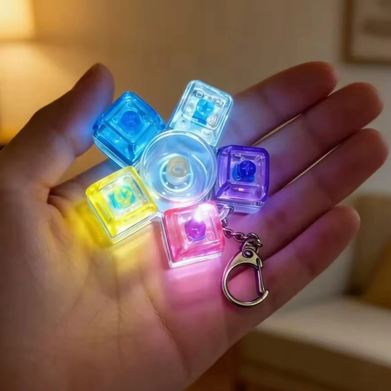 Bez Marki SPINNER CLICKER APŠVIETIMO LED RGB CLICKER KEY ANTESTRESS ŽAISLAS
