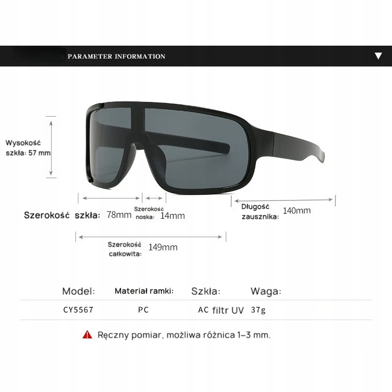 Bez Marki Sportiniai akiniai dviratininkams su Uv filtru, unisex