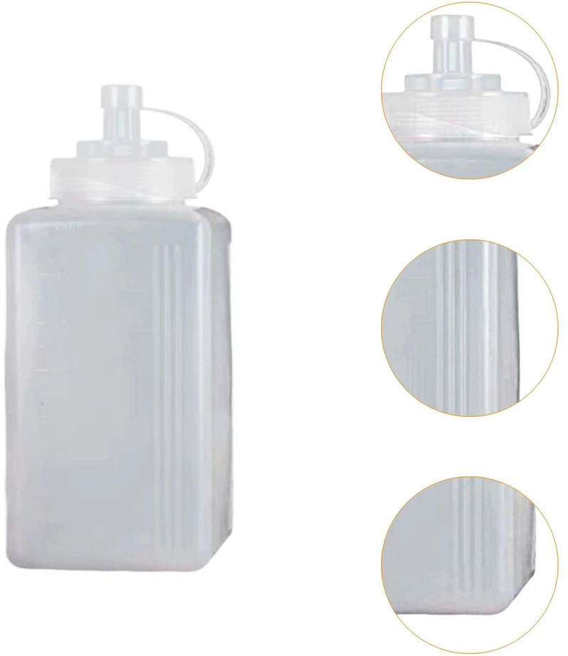Bez Marki Squeeze Bottle Sauce Dozatorius Namų naudojimui Kečupo prieskonių talpyklė 600ml