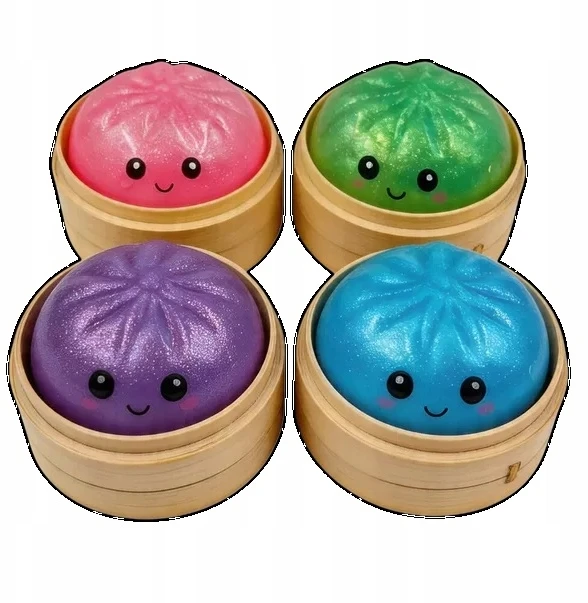 Bez Marki Squishy Dumplings Blind Box brokatowy kuleczki XXL gniotek